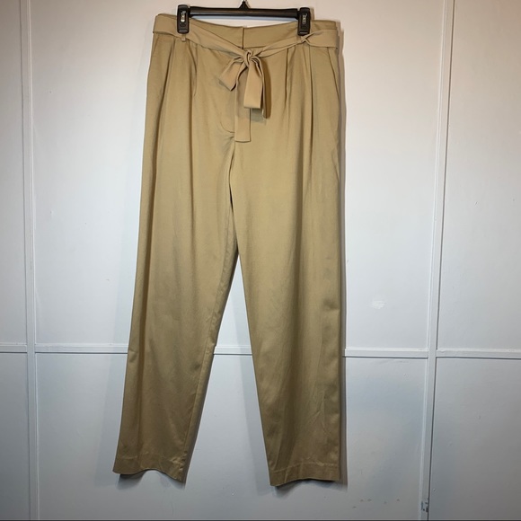 Grey By Jason Wu Belted Twill Khaki Women's Pants - Picture 4 of 13